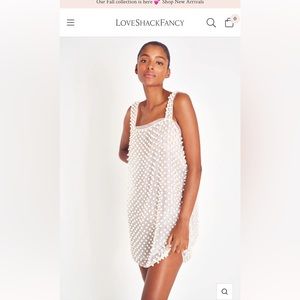 LoveShackFancy Kayana Pearl Mini Dress Brand New with Tags (never worn)